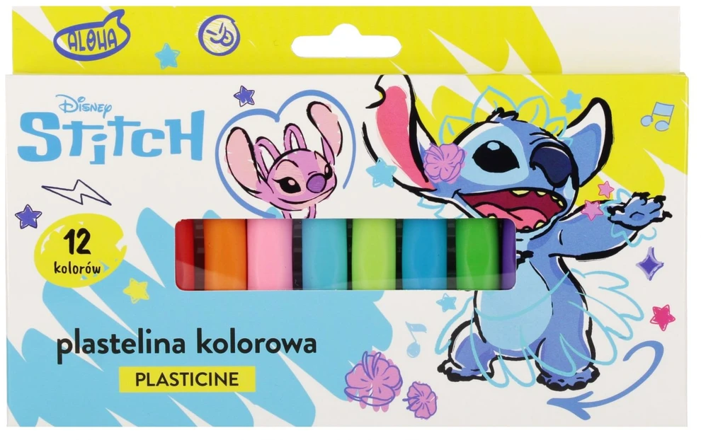 Beniamin Plastelina 12 kolorów Stitch