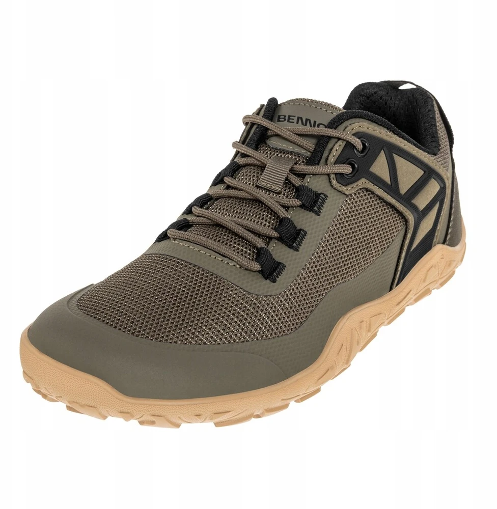 Bennon Barefoot Sport žemi vyriški treko bateliai – Khaki 47