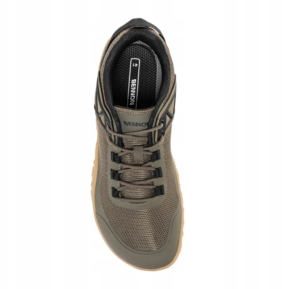 Bennon Barefoot Sport žemi vyriški treko bateliai – Khaki 47