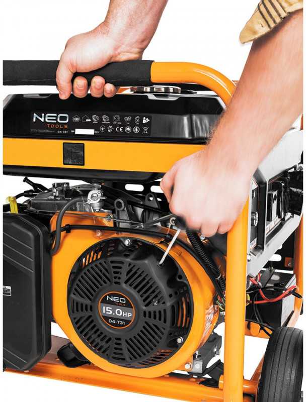 Benzininis elektros generatorius NEO TOOLS 6,0/6,5 kW (04-731)