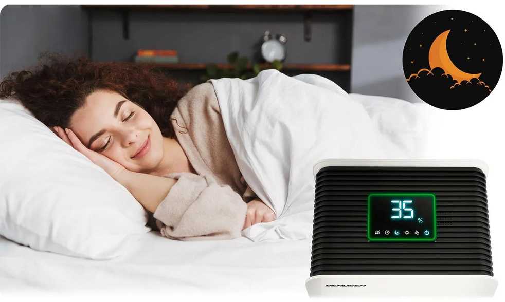 Berdsen Oro sausintuvas, namų naudojimui, efektyvus drėgmės sugėriklis, tylus veikimas, su HEPA filtru