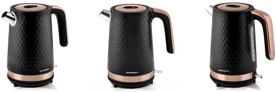 Berdsen BD-705 elektrinis virdulys 1,7 l, juodas ir varinis