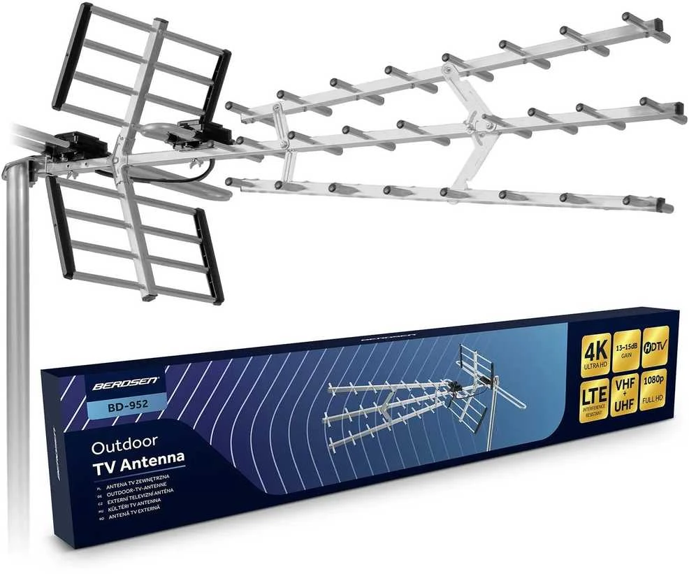 Berdsen BD-952 kryptinė lauko televizijos antena ultra HD 4K