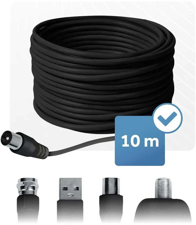 „Berdsen BD-955“ juoda vidaus/lauko televizijos ultra HD 4K antena