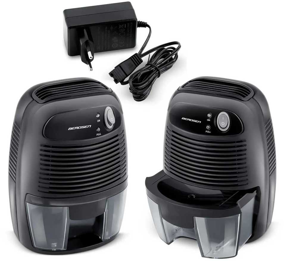 Berdsen BR-68B juodas oro sausintuvas su automobilio adapteriu