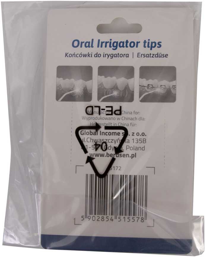 Dantų šepetėlis Antgaliai Berdsen ClearJet X3 ir X4 irigatoriui