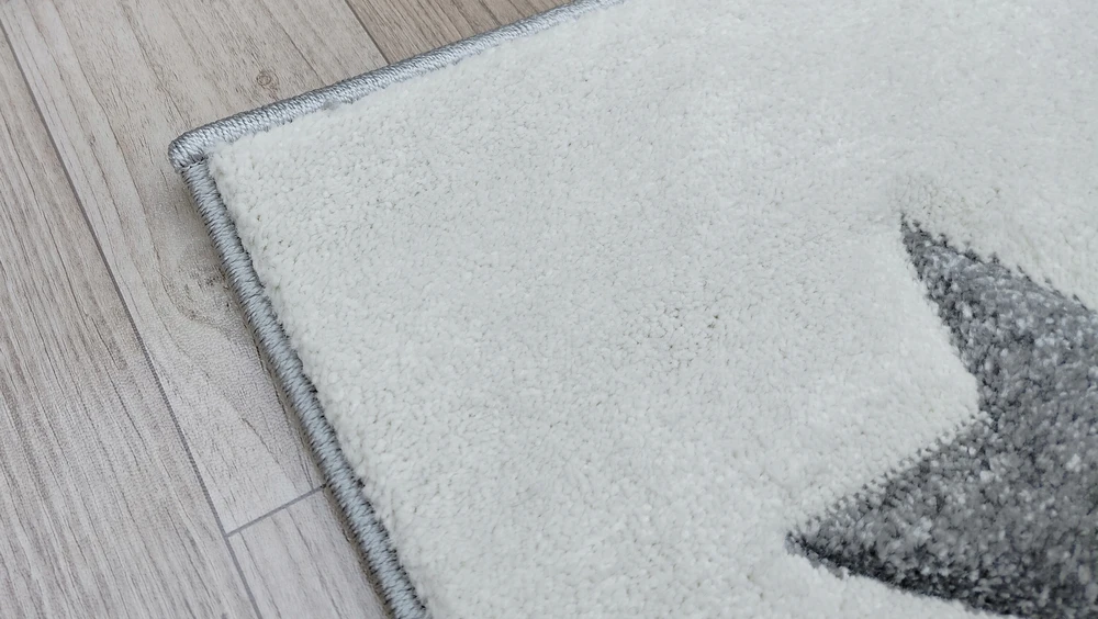 Berfin DYWAN DZIECIĘCY 160x230 GWIAZDKI GRUBY 3D DLA DZIECI ROŽINĖ PILKA KREMOWY