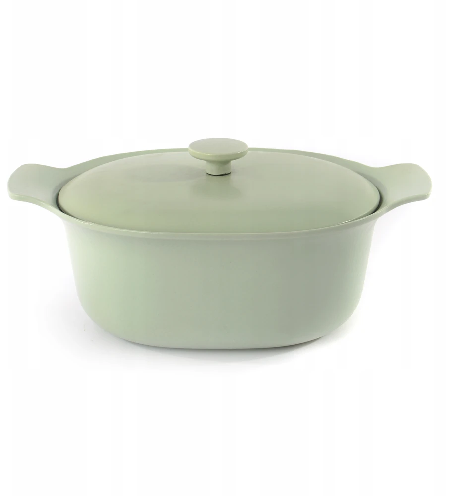 BergHOFF Ketaus puodas žalios spalvos oval RON 28cm