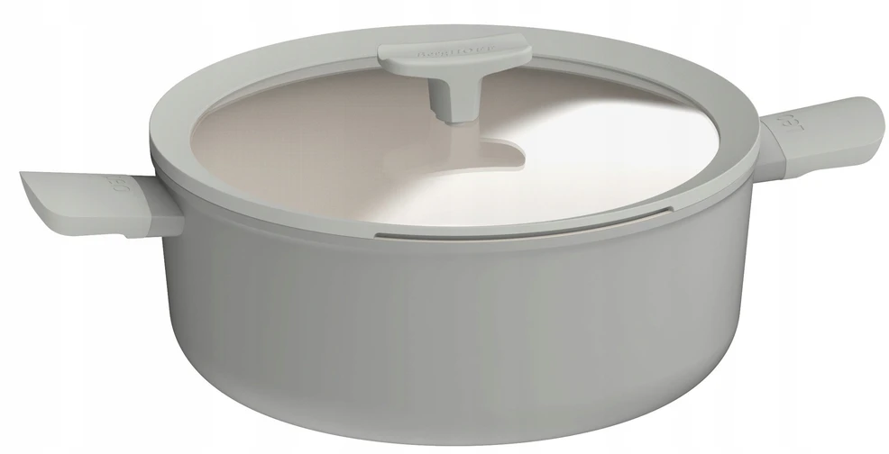 BERGHOFF Leo Balance Moonmist puodas su dangteliu 28cm 3950431 Pilka indukcija