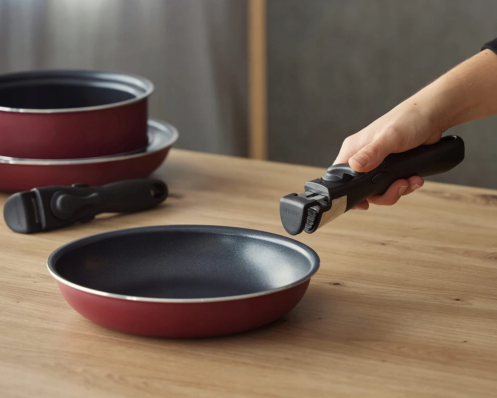 „Bergner Click Cook Raudona Edition“ rinkinys iš 3