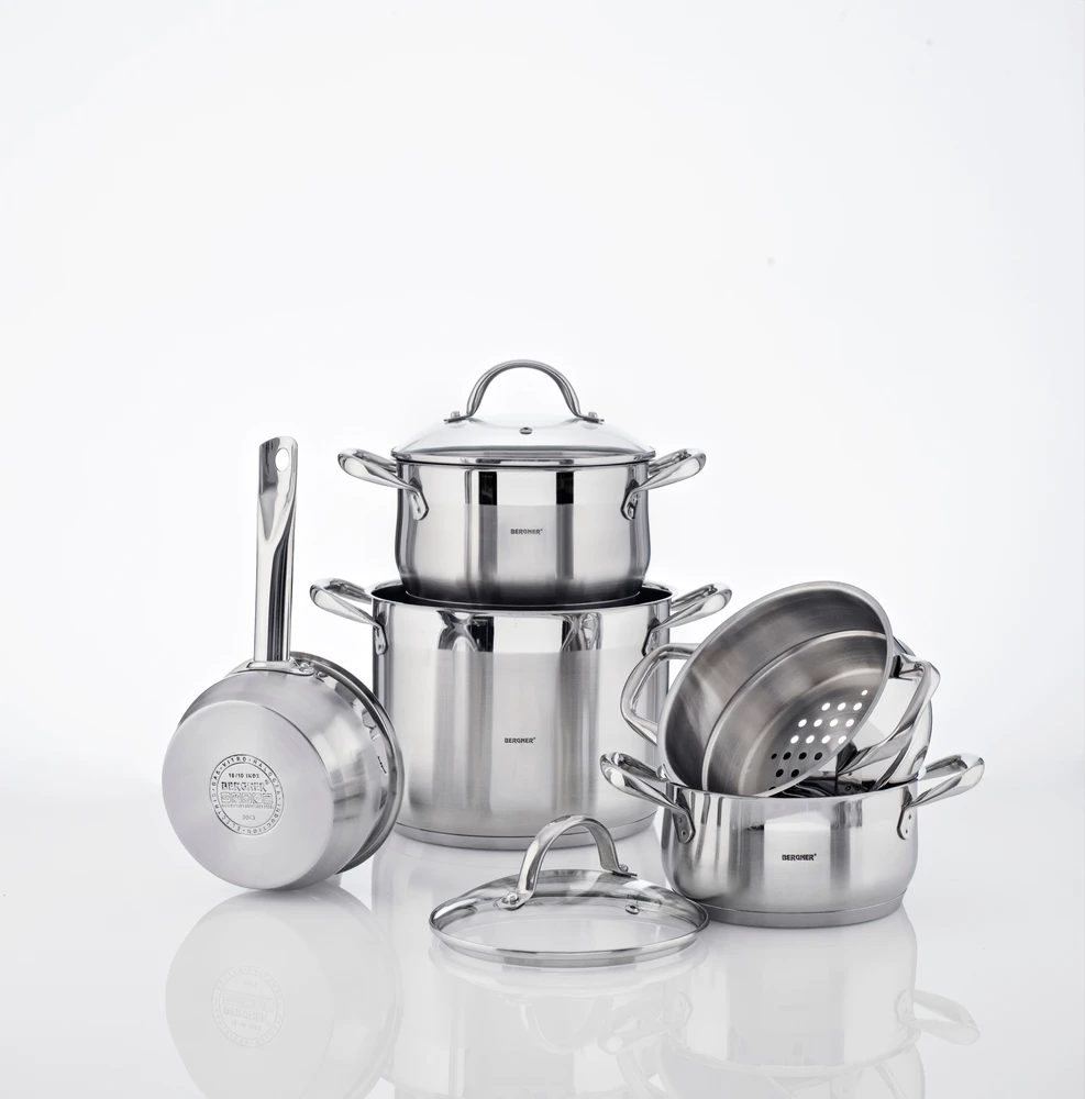 Bergner Puodas su stikliniu dangčiu, 8.2 l Gourmet BG6504
