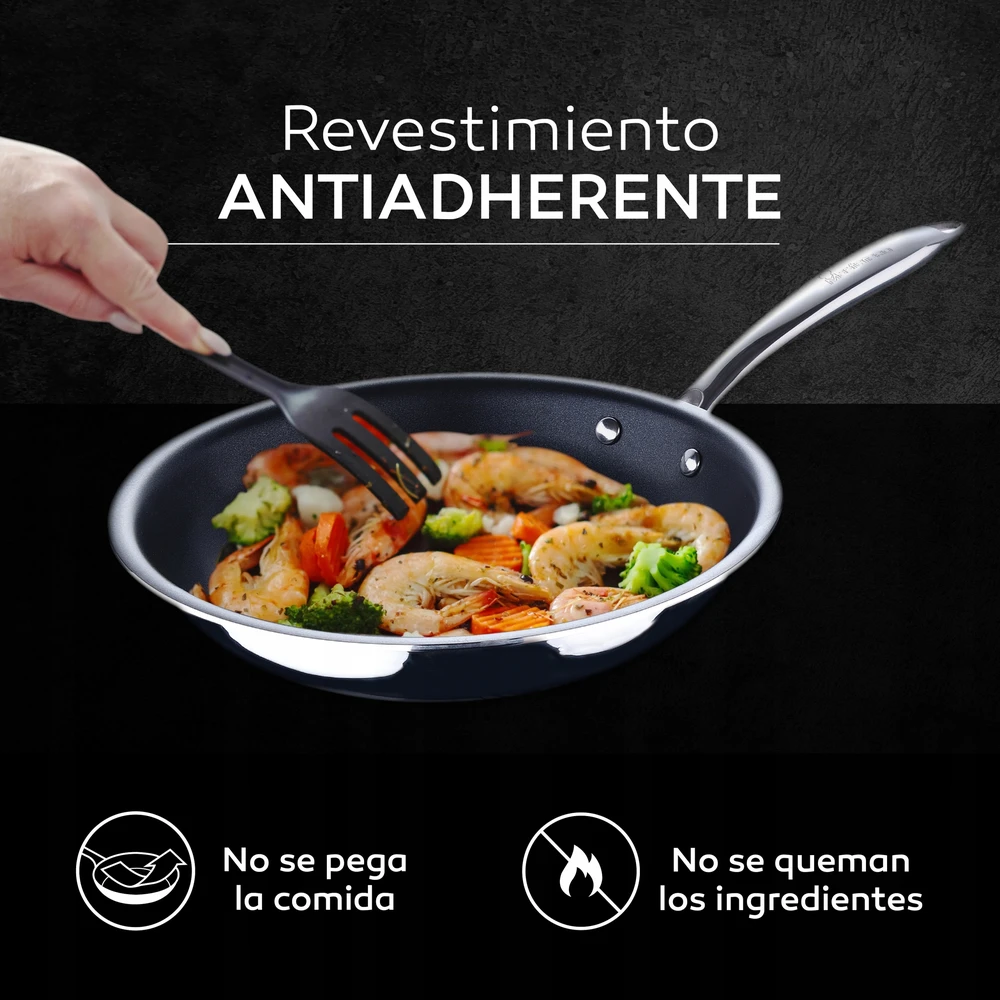 Bergner Puodų rinkinys, plieno 18/10 Masterpro Premium indukcinis