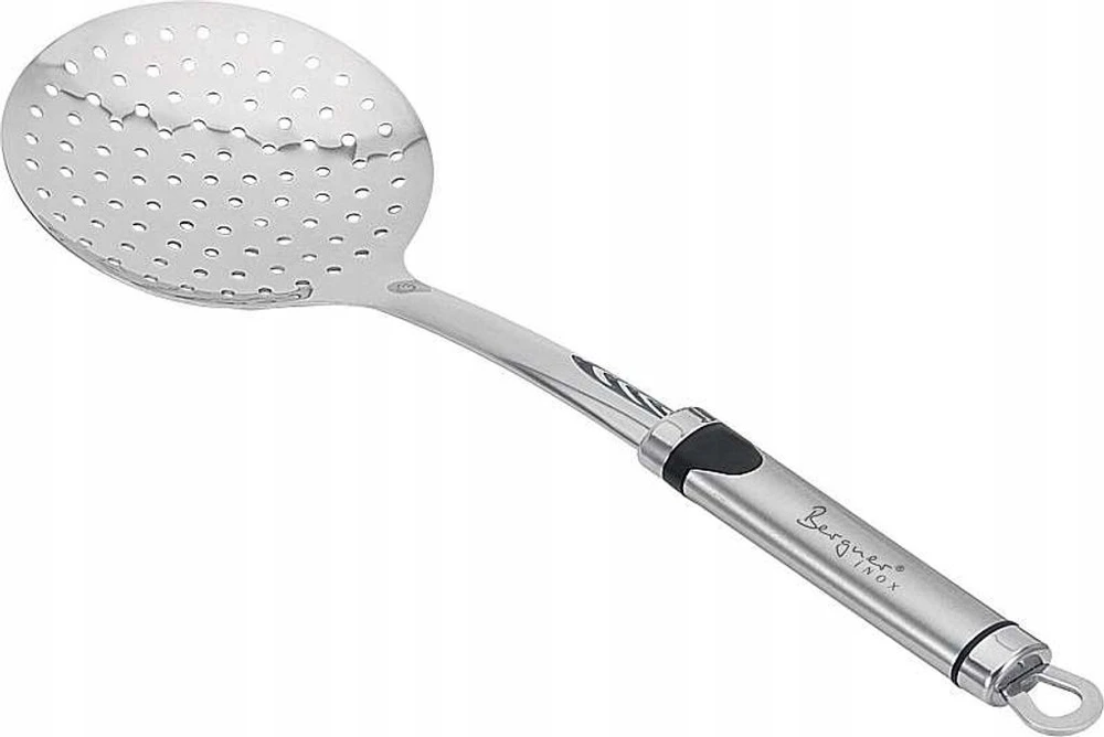 Bergner skimmeris šaukštas, plieno, 35,5 cm
