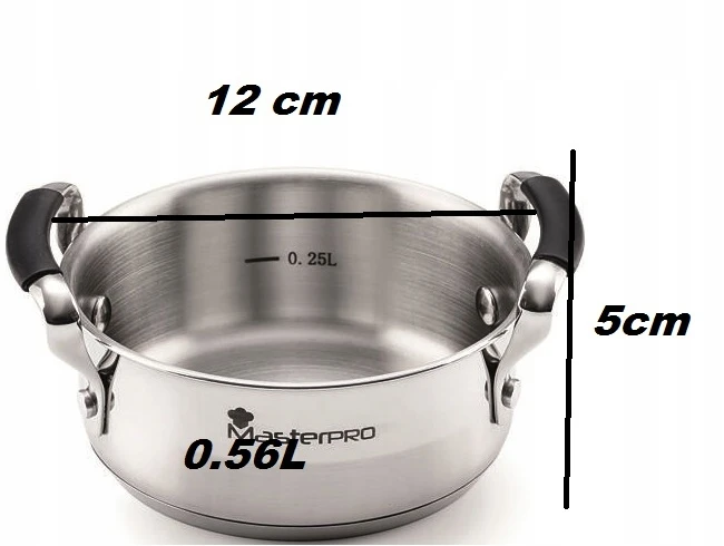 Bergner Smart Masterpro puodas 0,56 l inoksinis indukcinis