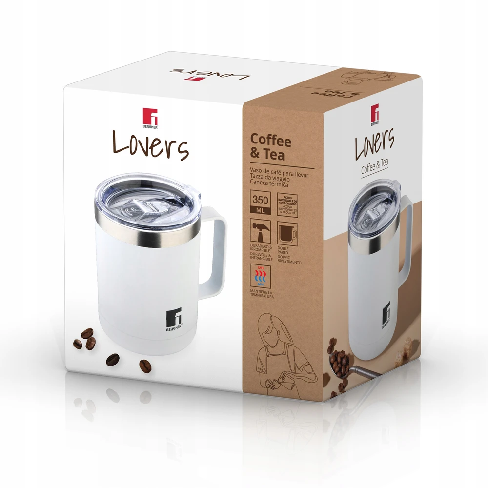 Bergner TALPA TERMINIS PUODULIS THERMOS 350 ml baltas