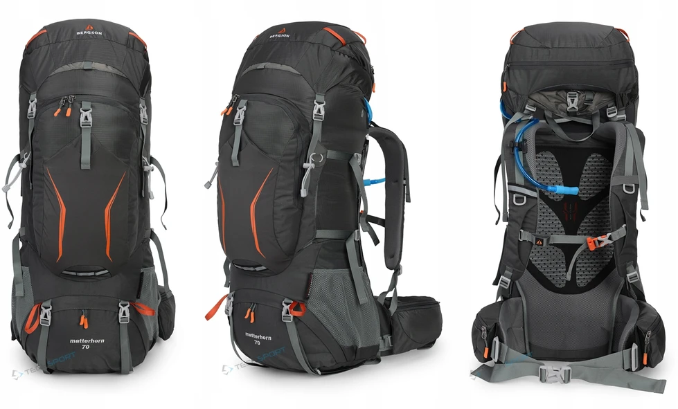 Bergson Matterhorn 70-80l kelioninis kuprinė, pilka