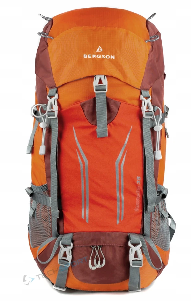 Bergson Tunnebo 35l - kvėpuojantis trekkingo kuprinė, oranžinė