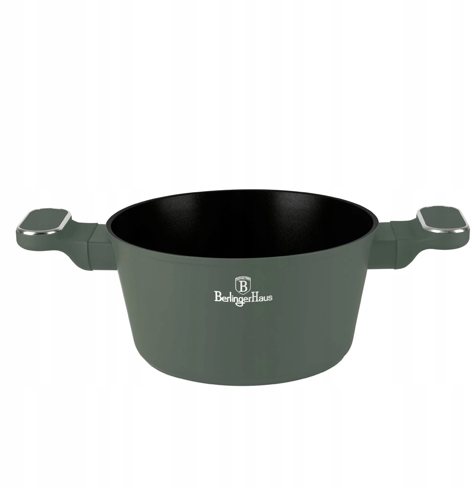 Berlinger Haus Berlingerhaus Matte Žalias puodas su dangčiu, 20 cm, 2.5l