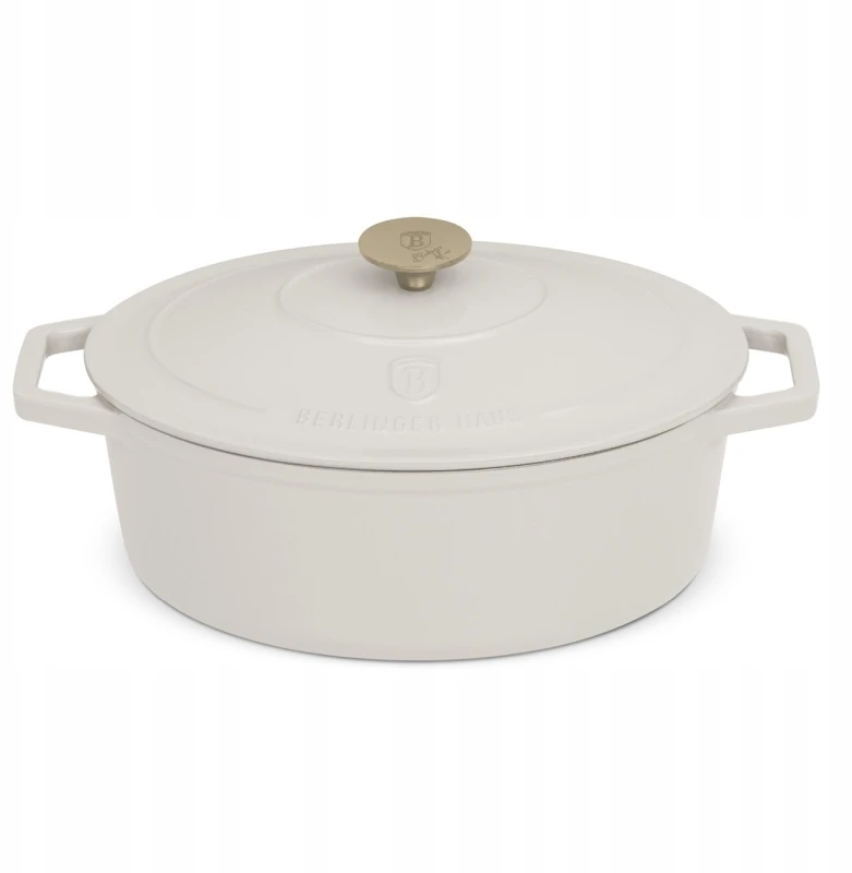 Berlinger Haus Ovalus emaliuotas ketaus troškintuvas BerlingerHaus 4,65L | Sahara Collection BH/6540