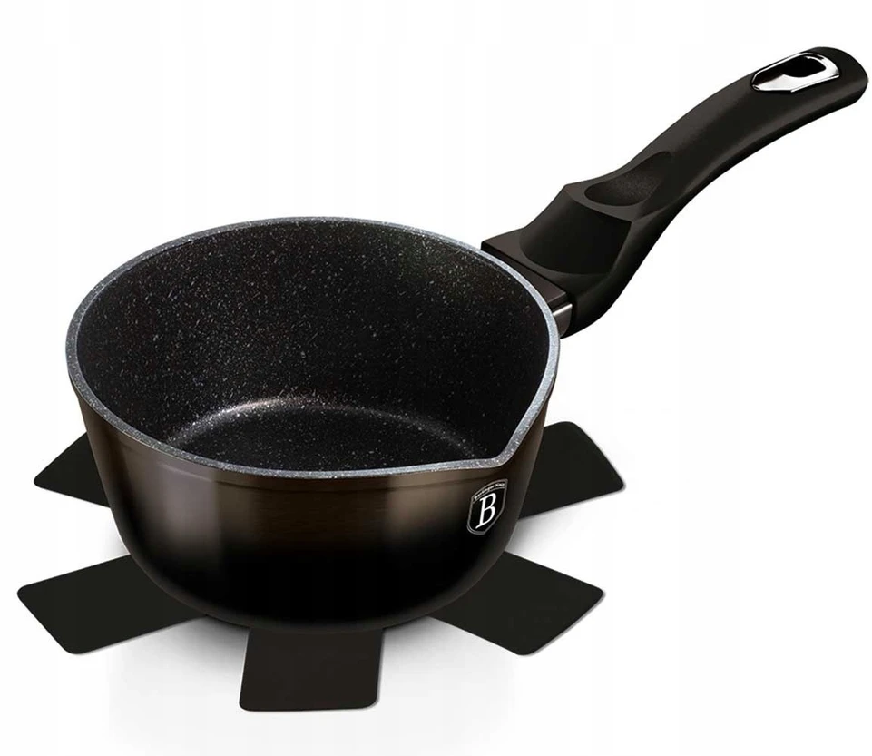 Berlinger Haus GRANITINIS PUODAS 16 cm BERLINGERHAUS BH-6602 Blizganti juoda