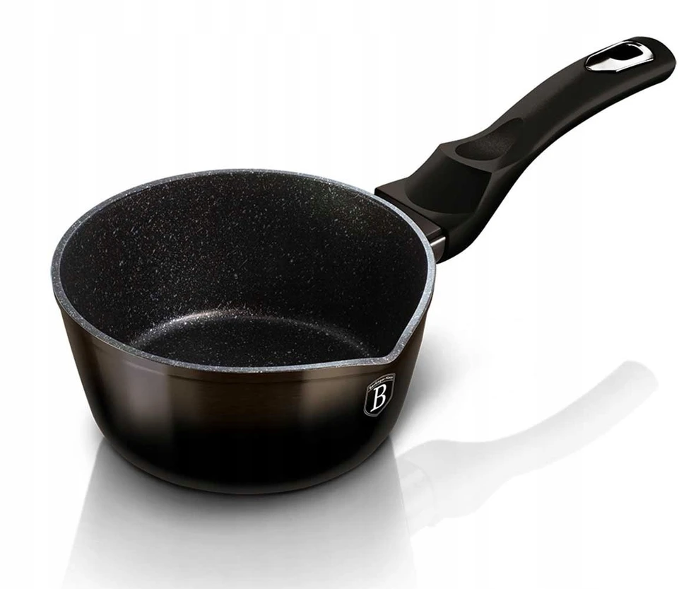 Berlinger Haus GRANITINIS PUODAS 16 cm BERLINGERHAUS BH-6602 Blizganti juoda