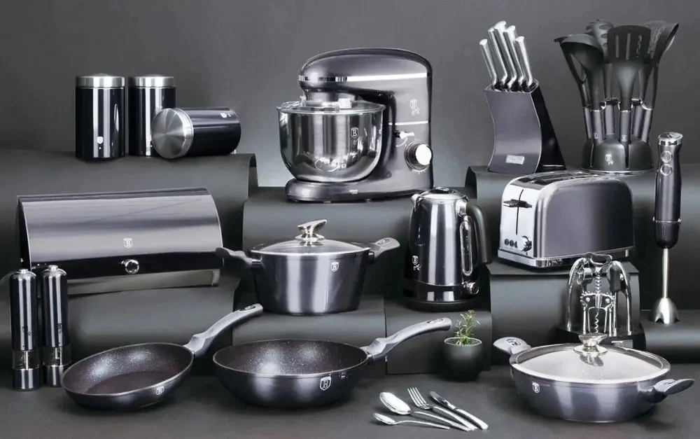 Berlinger Haus granitinis puodas, 28cm, BH-6898 Carbon PRO