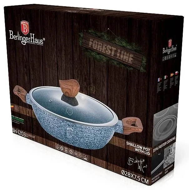 Berlinger Haus granitinis puodas bh-1203, forest line, 28 cm