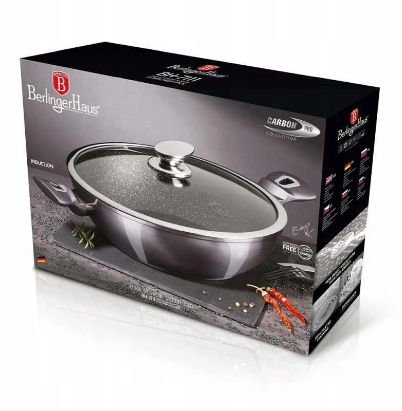 Berlinger Haus granitinis puodas bh-7111, carbon pro, 28 cm