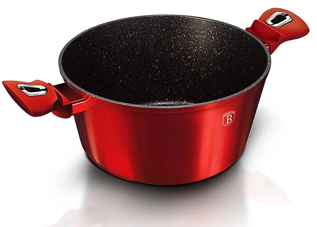 Berlinger Haus Granito puodas 4,1L 24cm Burgundy BerlingerHaus (BH-1257N)