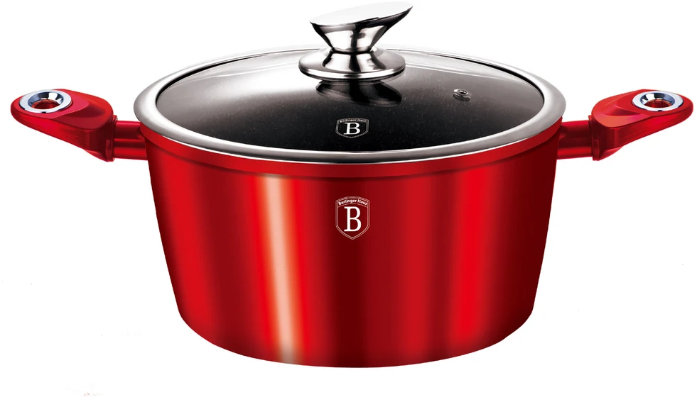 Berlinger Haus Granito puodas 4,1L 24cm Burgundy BerlingerHaus (BH-1257N)