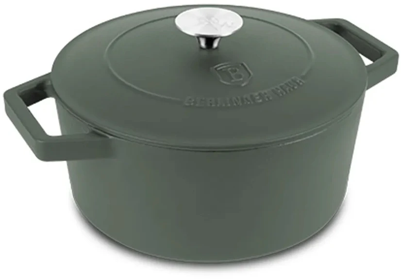Berlinger Haus Keptuvė, apvalus puodas 4,35 L BerlingerHaus Matte Žalias BH-6544