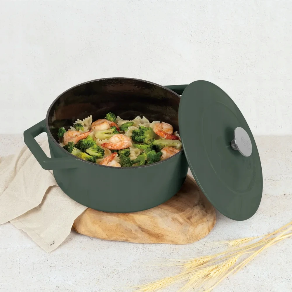 Berlinger Haus Keptuvė, apvalus puodas 4,35 L BerlingerHaus Matte Žalias BH-6544