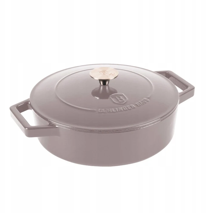 Berlinger Haus Ketaus puodas su dangčiu 26 cm Taupe Collection BH 6527