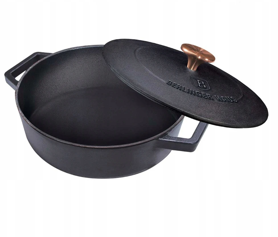Berlinger Haus KETUS PUODAS 26 CM 2,6L INDUKCINĖS DUJOS MĖSOS KEPIMO TROŠINIMO MADA