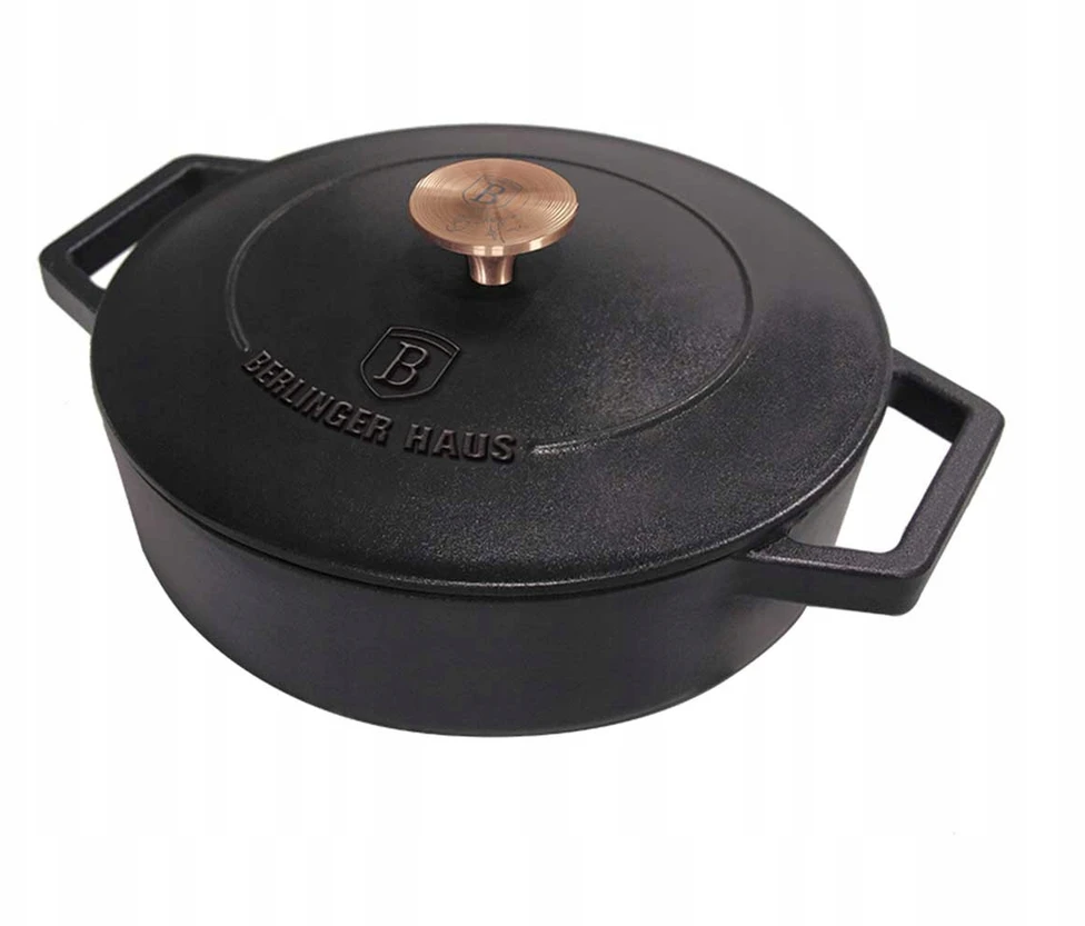 Berlinger Haus KETUS PUODAS 26 CM 2,6L INDUKCINĖS DUJOS MĖSOS KEPIMO TROŠINIMO MADA
