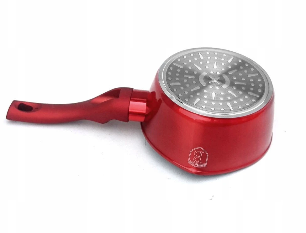 Berlinger Haus Metallic Line puodas su dangčiu Burgundy Edition, 1,2 l