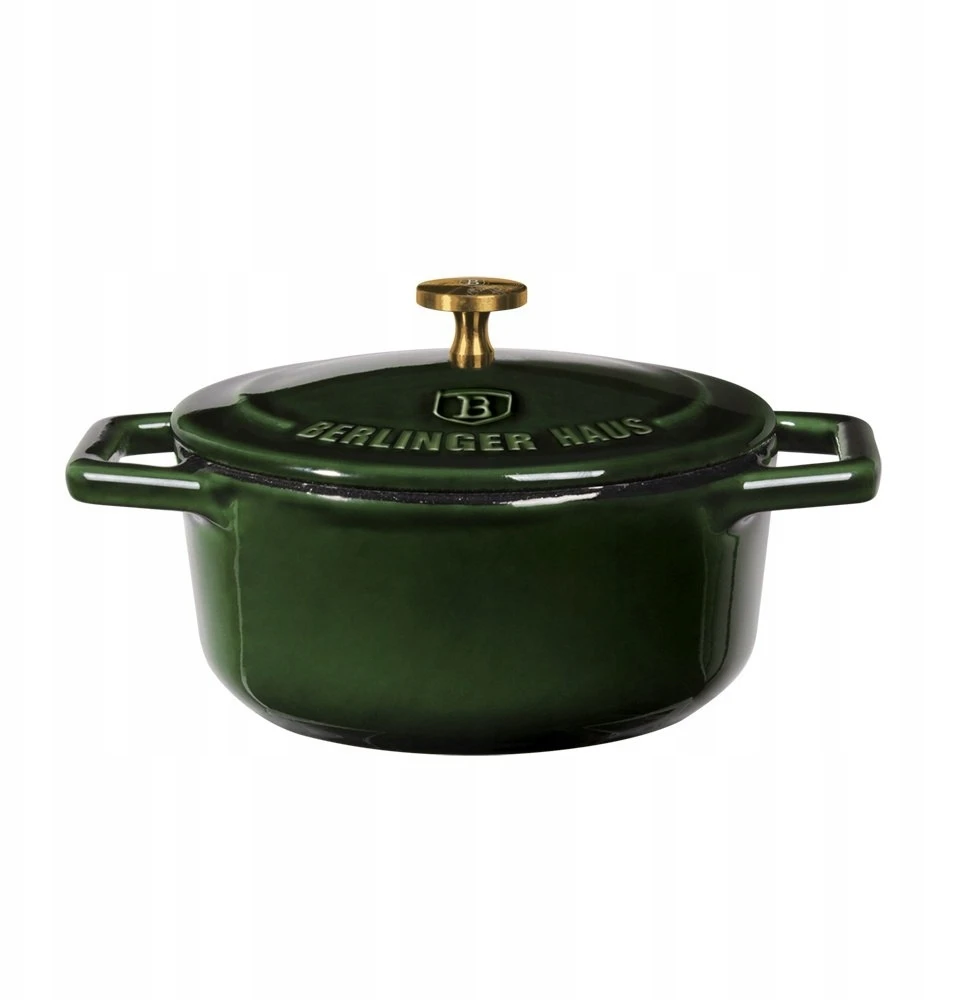 Berlinger Haus Emaliuotas ketaus puodas BerlingerHaus, 10x4,8cm | 0,31L | Emerald Collection BH-6501