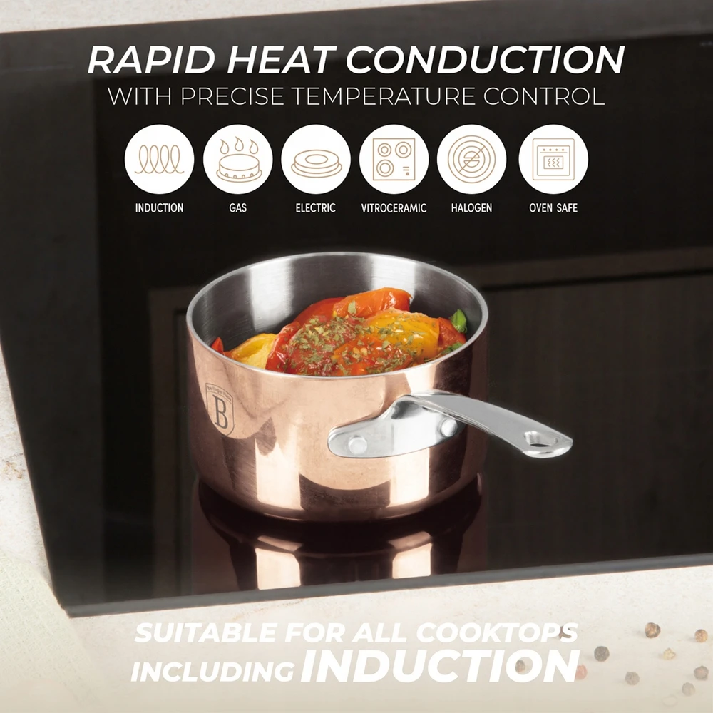 Berlinger Haus Puodas 10 cm, BerlingerHaus BH-8804 Copper Touch Collection