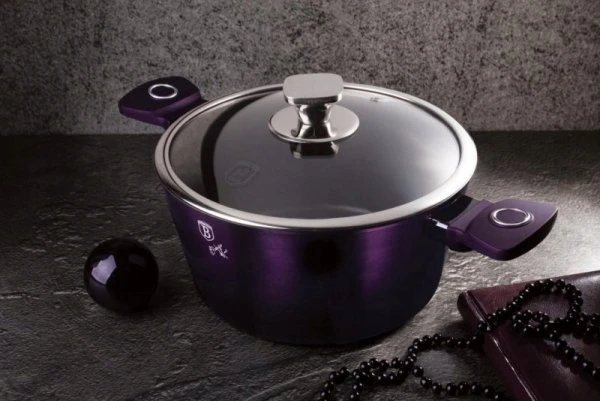 Berlinger Haus TITANIUM POT 28cm 6.1L Dujų indukcija su dangteliu