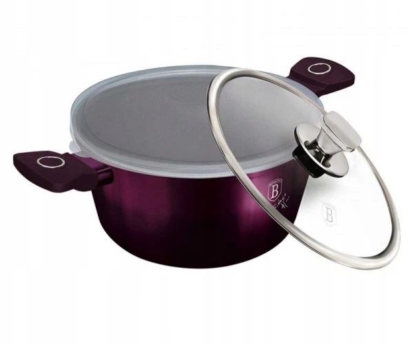 Berlinger Haus TITANIUM POT 28cm 6.1L Dujų indukcija su dangteliu