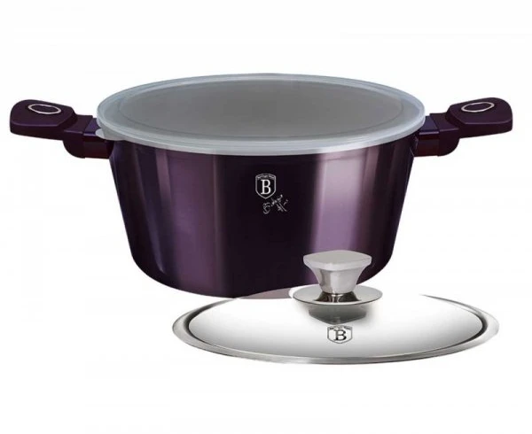 Berlinger Haus TITANIUM POT 28cm 6.1L Dujų indukcija su dangteliu