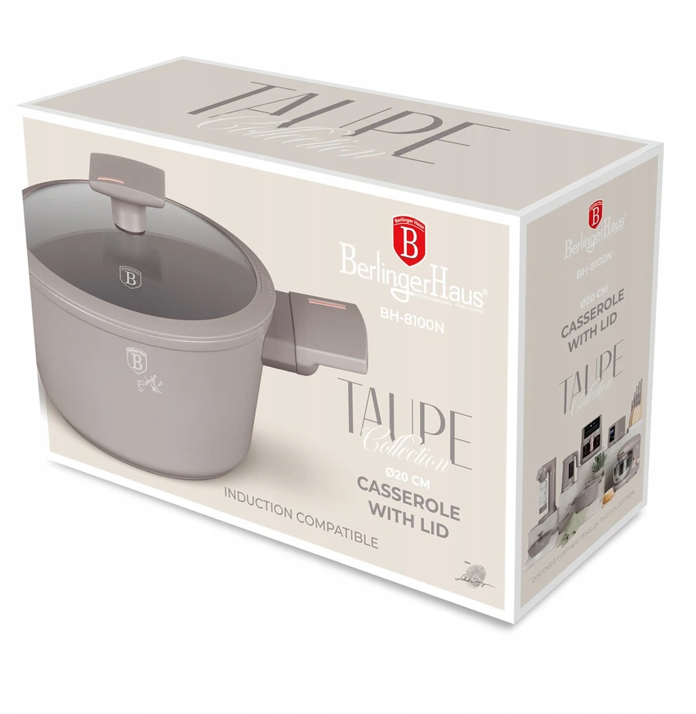 Berlinger Haus Tradicinis puodas 2,5l BerlingerHaus BH-8100 Taupe