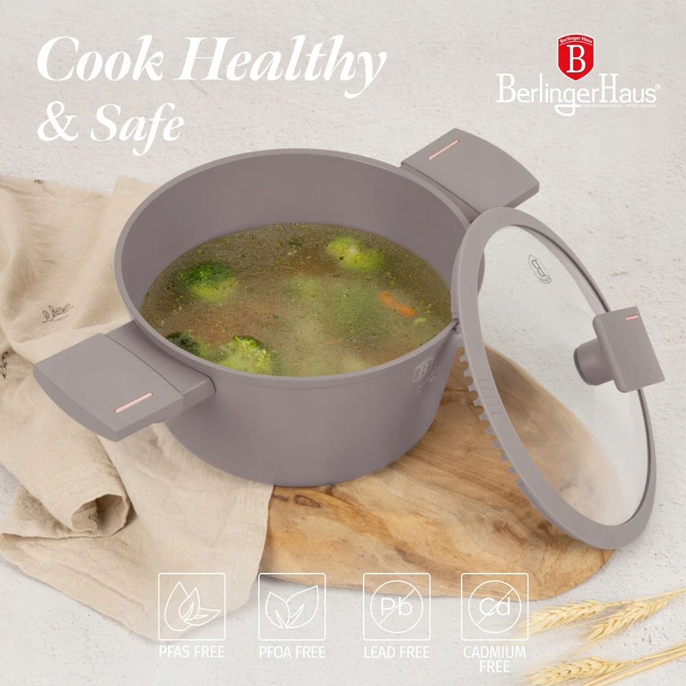 Berlinger Haus Tradicinis puodas 2,5l BerlingerHaus BH-8100 Taupe