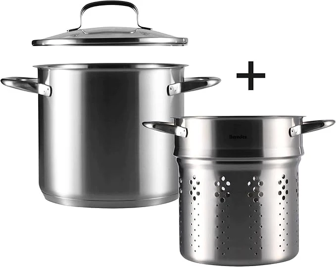 Berndes b.vital virimo puodas 20 cm su 5,5 l makaronų įdėklu