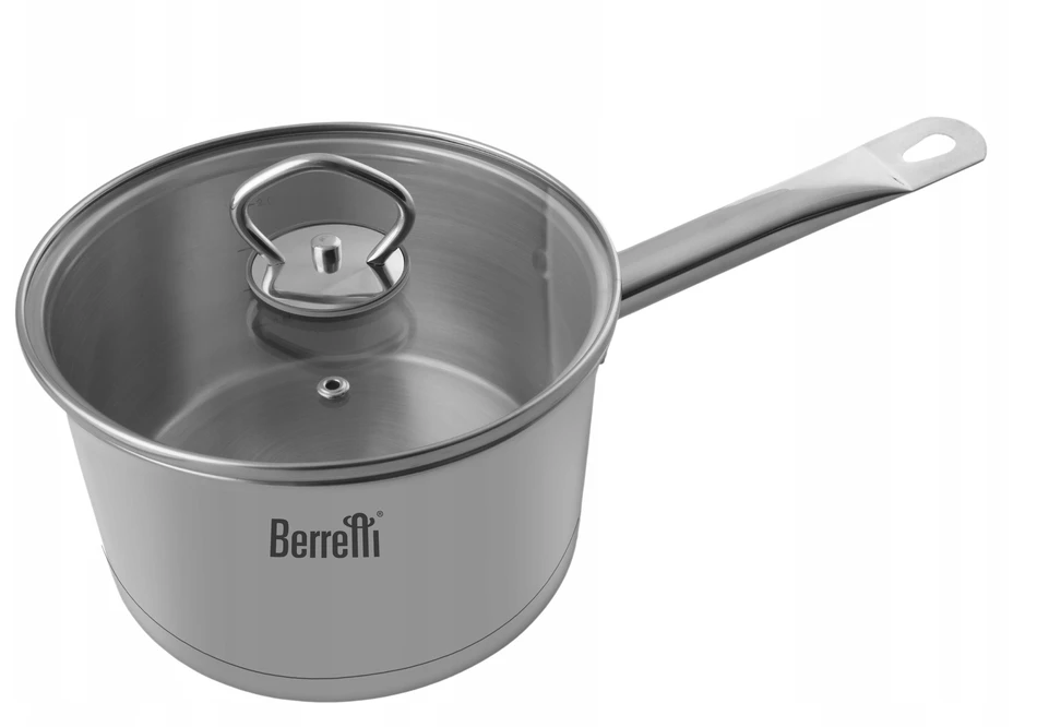 Puodis su nerūdijančio plieno dangčiu Dvynių berretti, 18 cm