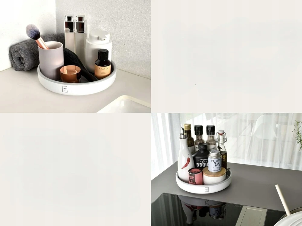Besisukantis organizatorius 25 cm Lazy Susan virtuvės šaldytuvo prieskoniai