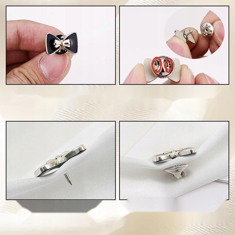 BESIŪLĖS DRABUŽIŲ SAGATOS 9-12 MM METALO ĮVAIRIAS SPALVOS SAGAS 40 Vnt.