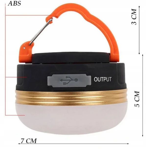 BestBids TOURIST LAMP CAMPING TORCH LED POWERBANK kempingo palapinei