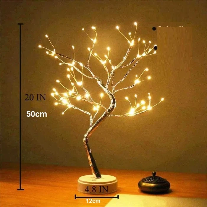 Besthurt LAMPKI CHOINKOWE Naktinė lempa DRZEWKO OZDOBNE Naktinė lempa 108LED XXL 50cm