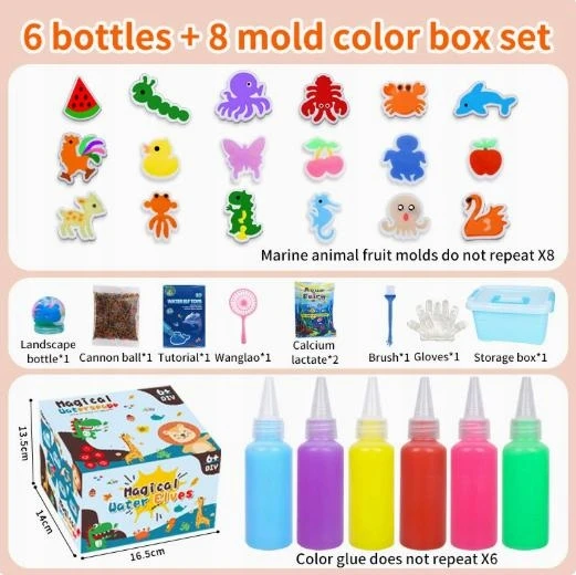 Besthurt Magic Vanduo Toy Gel Figures Creative Diy rinkinys vaikams Wedka